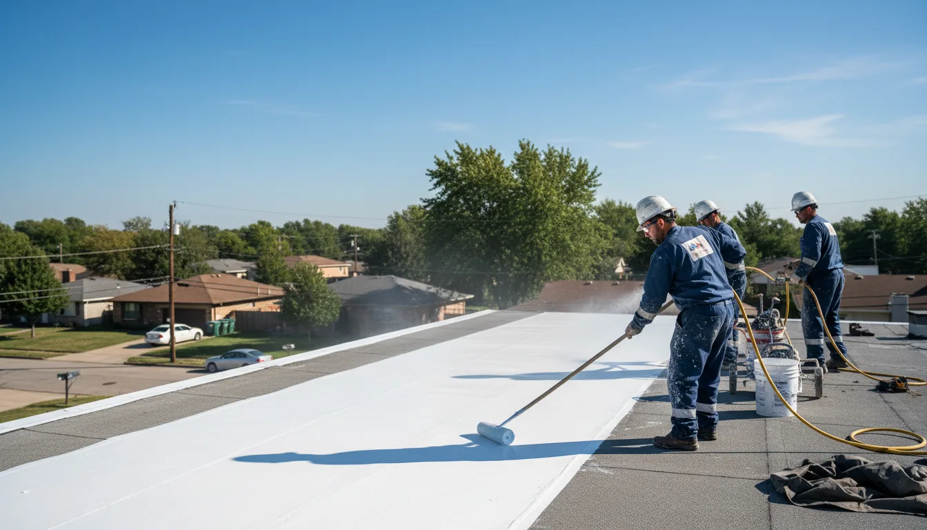 Commercial roof coating in Coleman, MI near me